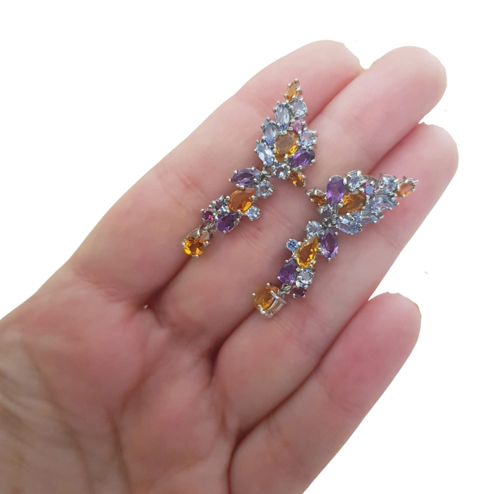 Cercei argint tanzanit [3]