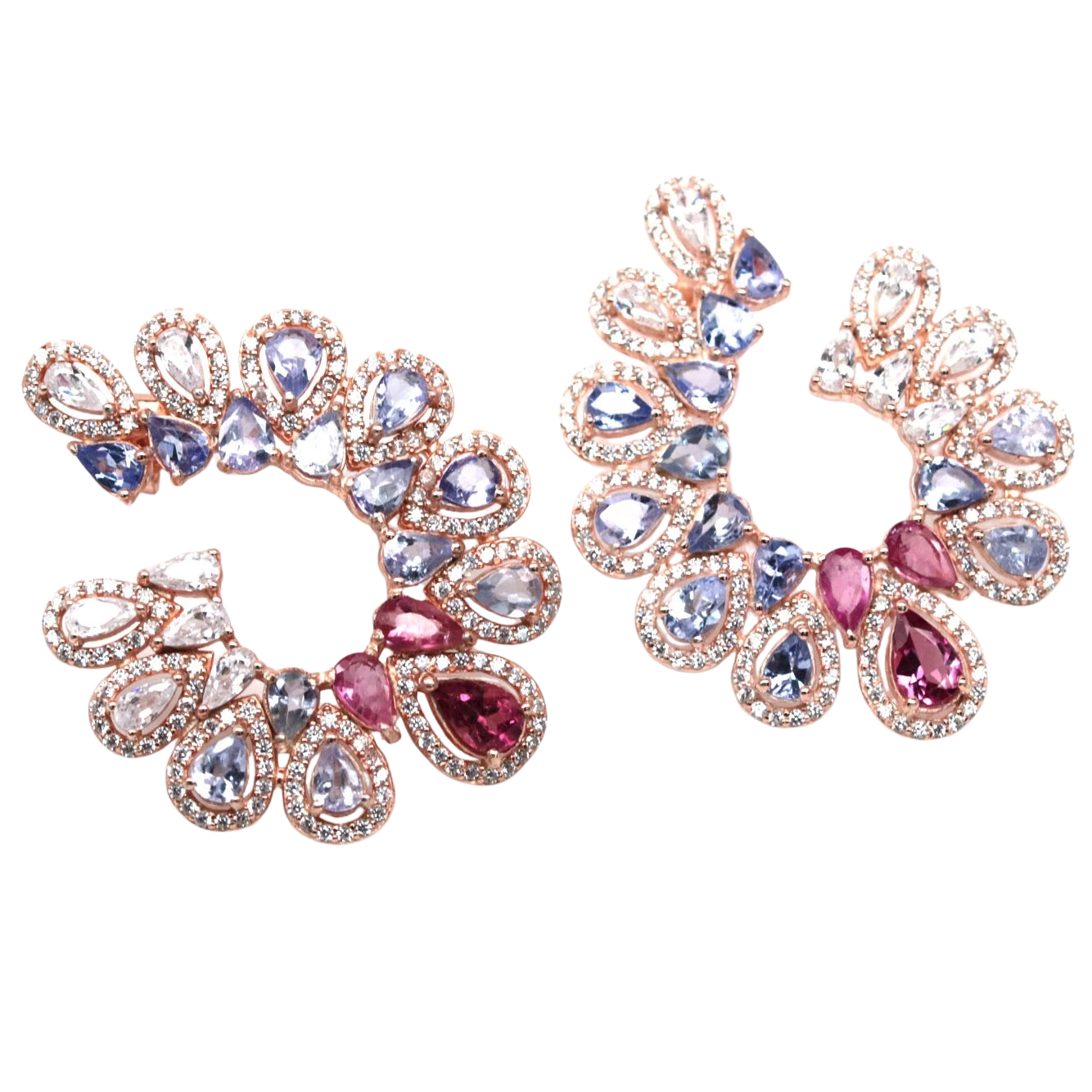 Cercei argint tanzanit [2]