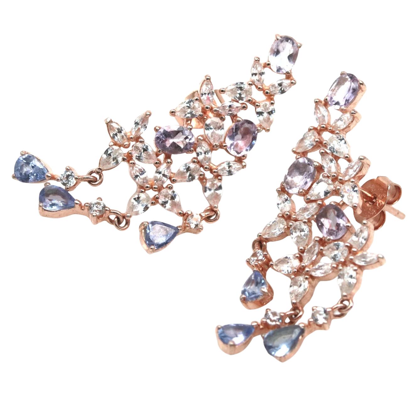 Cercei argint tanzanit [2]