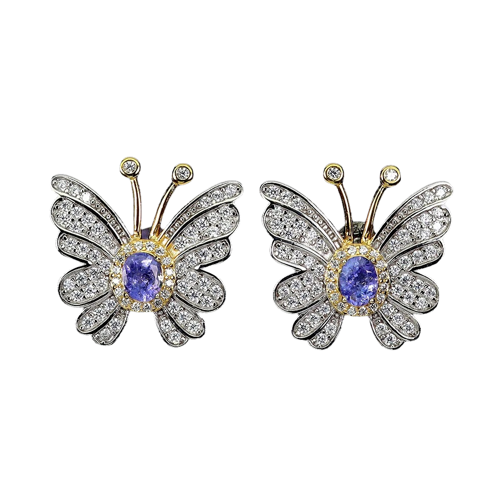 Cercei argint tanzanit [1]