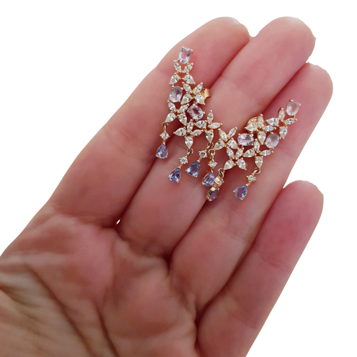 Cercei argint tanzanit [4]