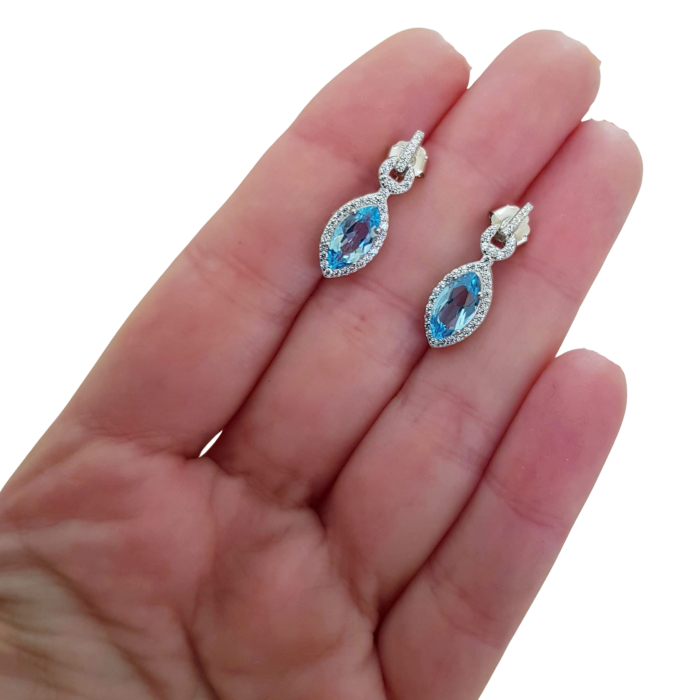 Cercei argint topaz [3]