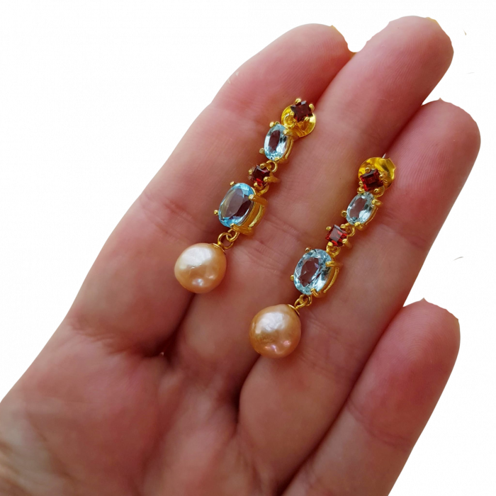 Cercei argint topaz [4]