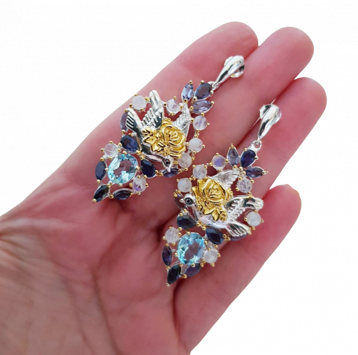 Cercei argint topaz [3]