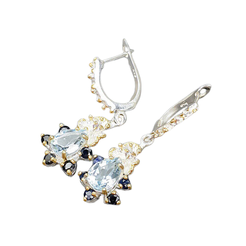Cercei argint topaz [2]