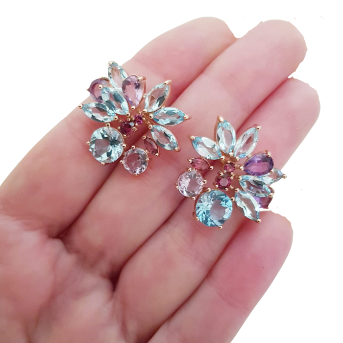 Cercei argint topaz [3]