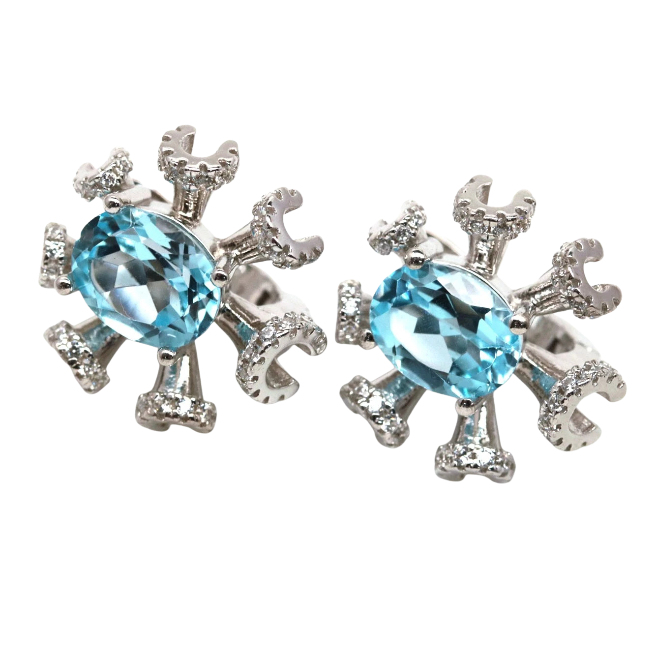 Cercei argint topaz [2]