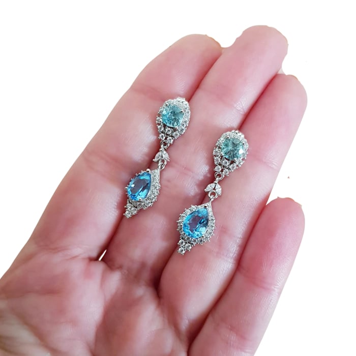 Cercei argint topaz [3]