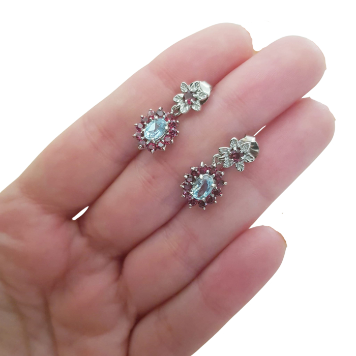 Cercei argint topaz [3]