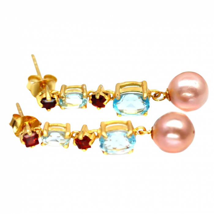 Cercei argint topaz [2]