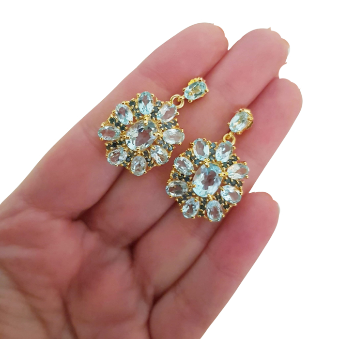 Cercei argint topaz [3]