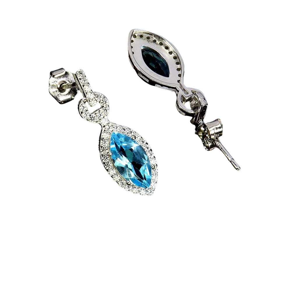 Cercei argint topaz [2]