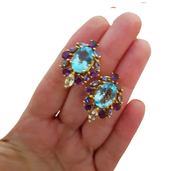 Cercei argint topaz [3]