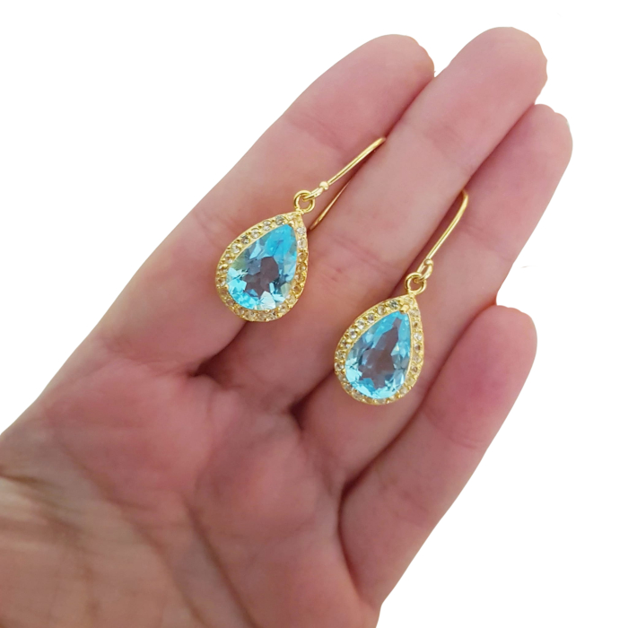 Cercei argint topaz [3]