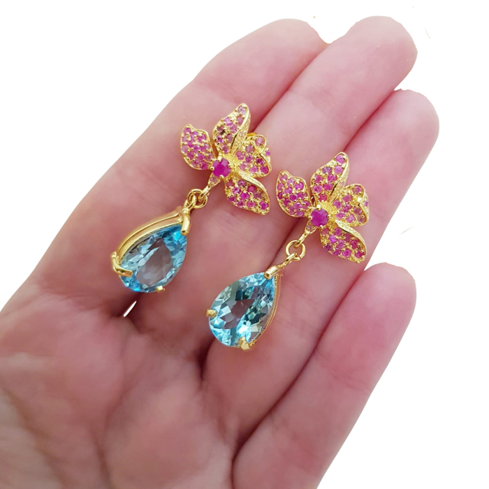 Cercei argint topaz [3]