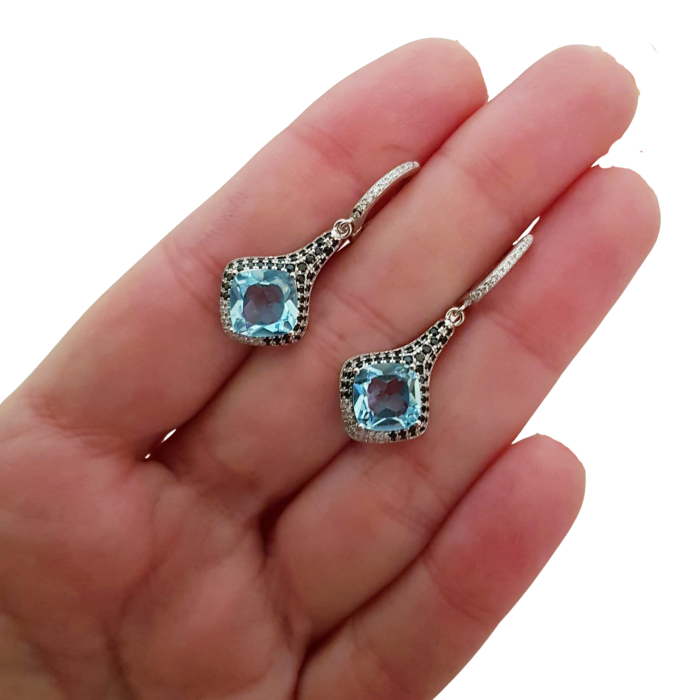 Cercei argint topaz [3]