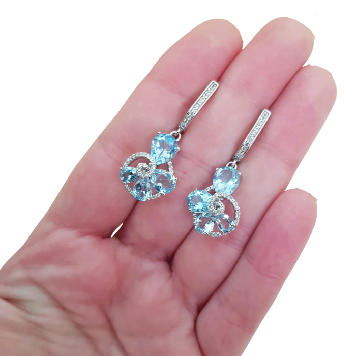 Cercei argint topaz [3]