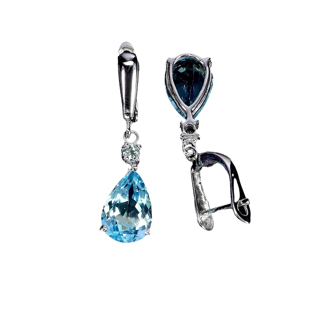 Cercei argint topaz [2]