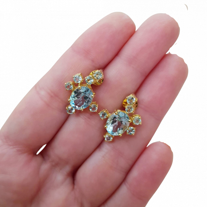 Cercei argint topaz [3]