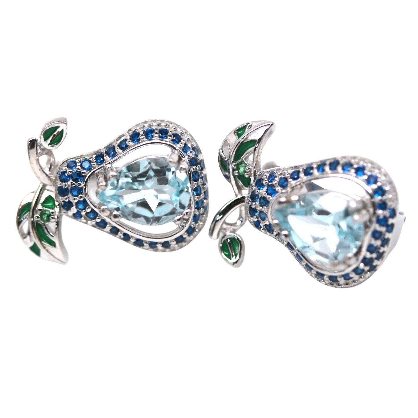 Cercei argint topaz [3]