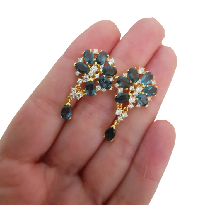 Cercei argint topaz london [3]