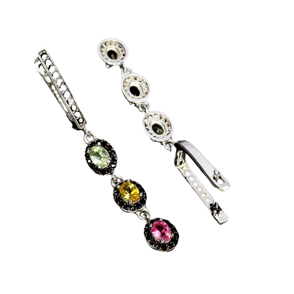 Cercei argint turmalina [2]