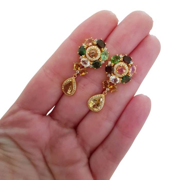 Cercei argint turmalina [3]