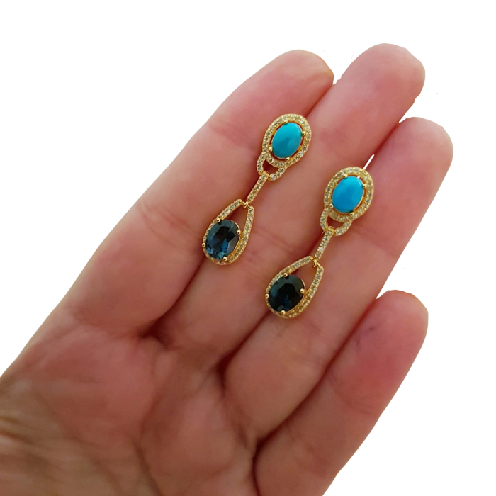 Cercei argint turquoise [3]