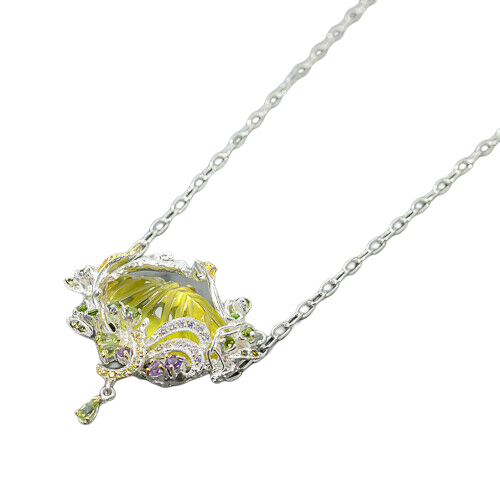 Colier argint cuart lemon [2]