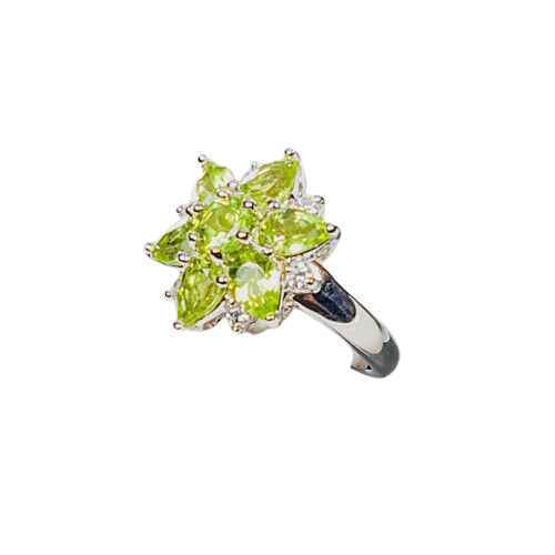 Inel argint peridot [2]