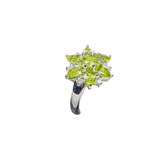 Inel argint peridot [3]