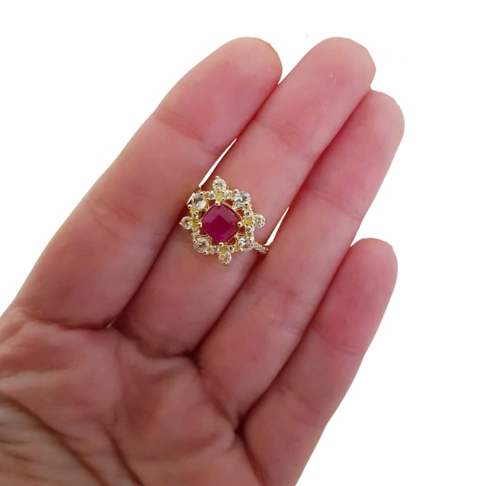 Inel argint rubin [4]