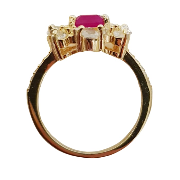 Inel argint rubin [2]