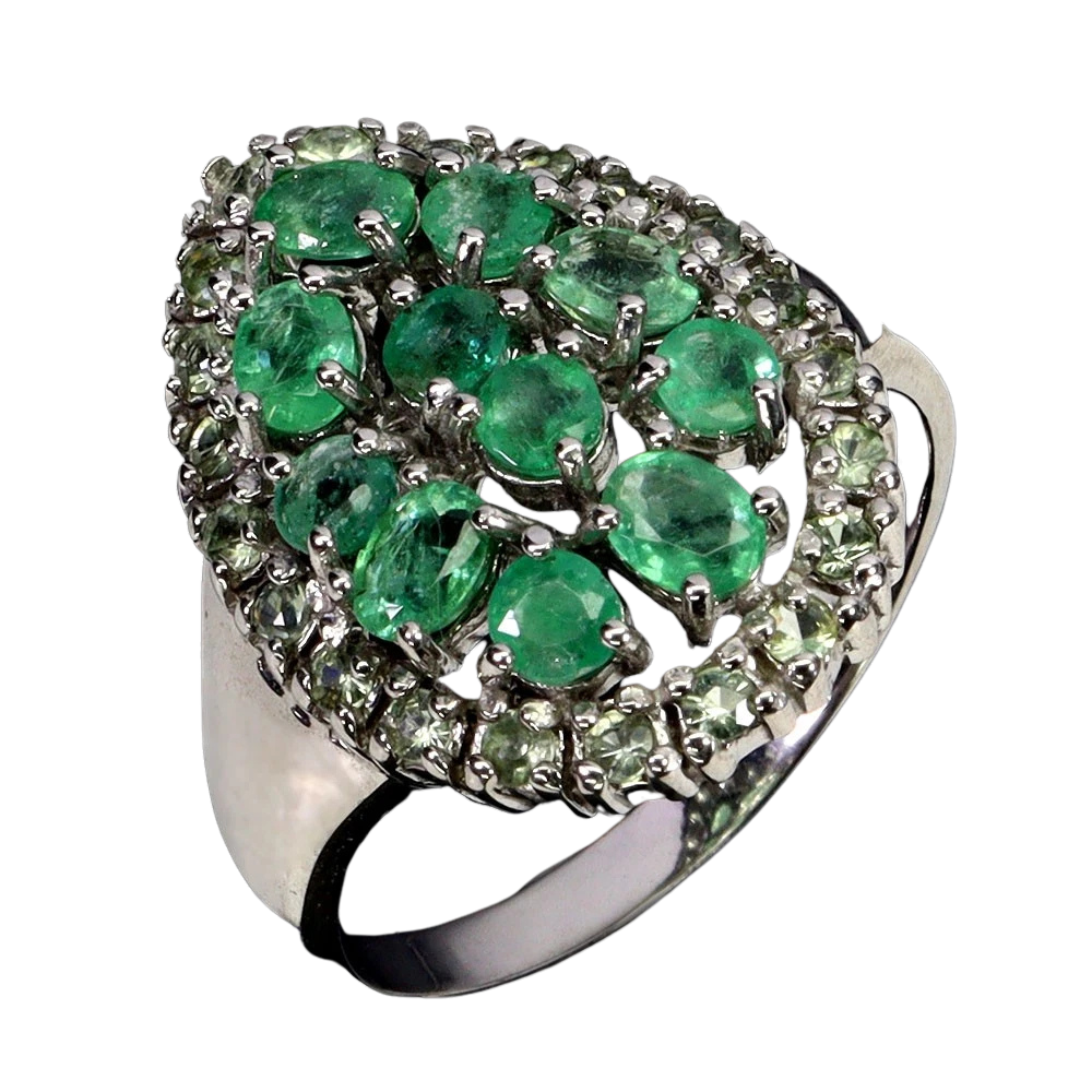 Inel argint smarald [2]