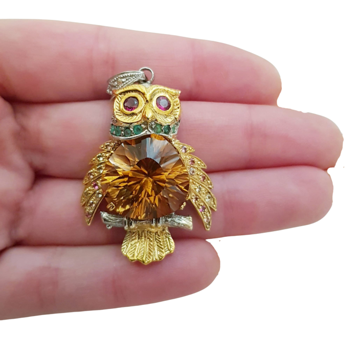 Pandantiv argint citrin [3]