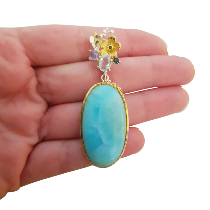 Pandantiv argint larimar [2]