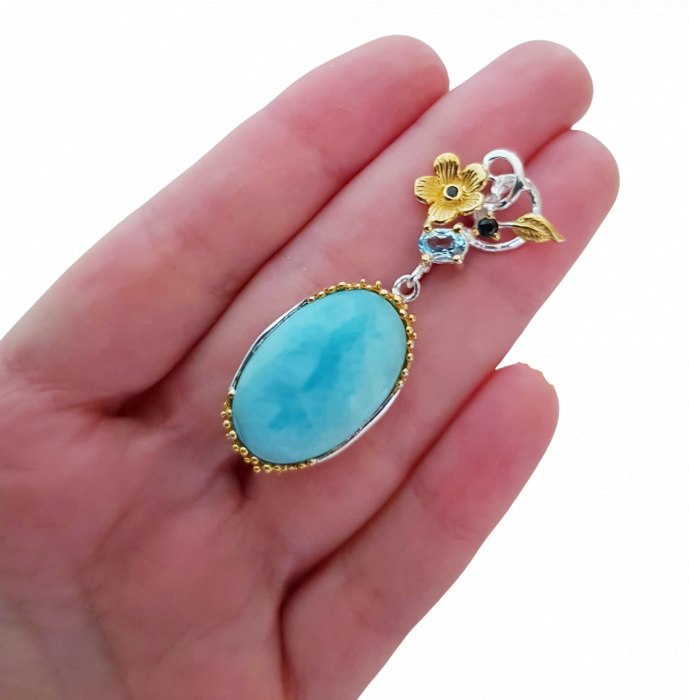 Pandantiv argint larimar [2]