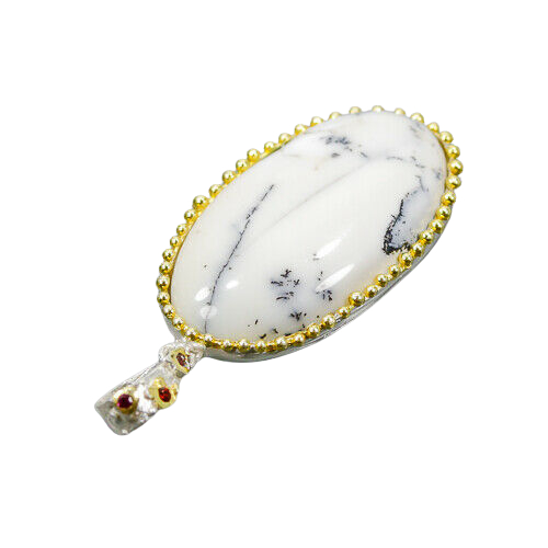 Pandantiv argint opal dendritic [2]