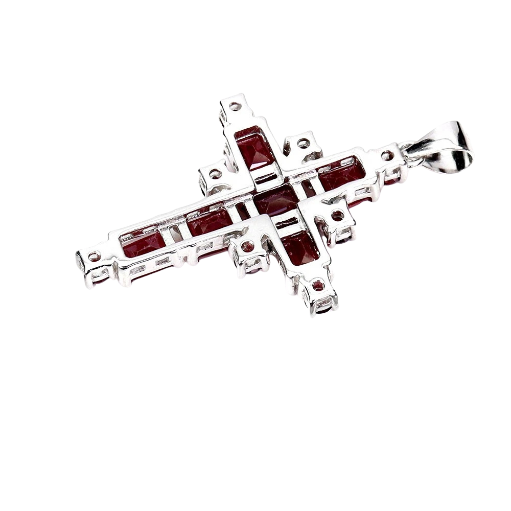 Pandantiv argint rubin [2]