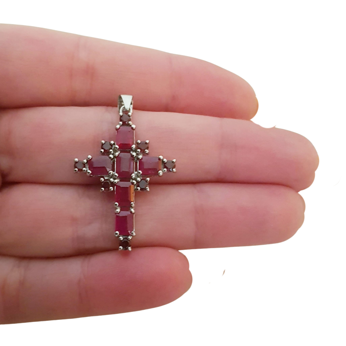 Pandantiv argint rubin [3]