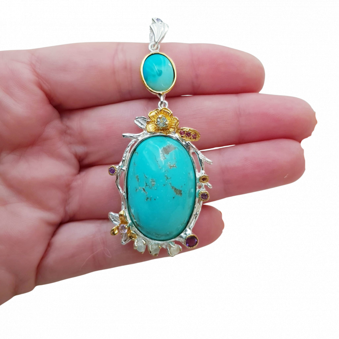 Pandantiv argint turquoise [2]