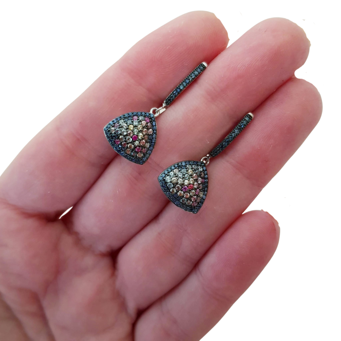 Set argint safir multicolor [5]