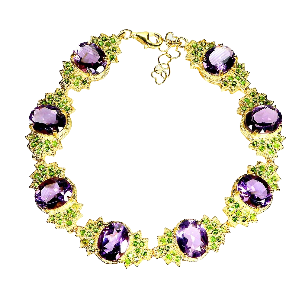 Brățări cu Pietre Semipretioase si Pietre Pretioase din Argint - Bratara argint ametist