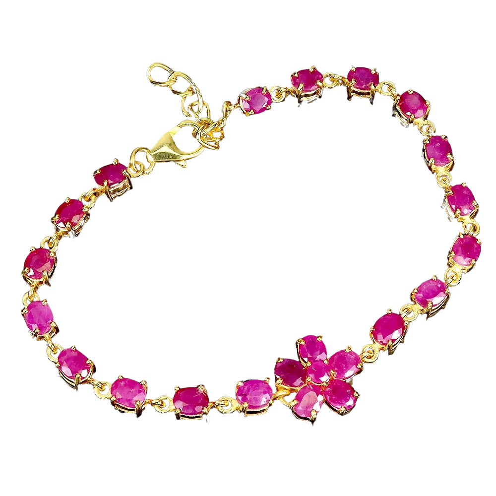 Bijuterii cu Pietre Semiprețioase si Pretioase din Argint - Bratara argint rubin