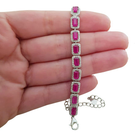 Bratara argint rubin [3]