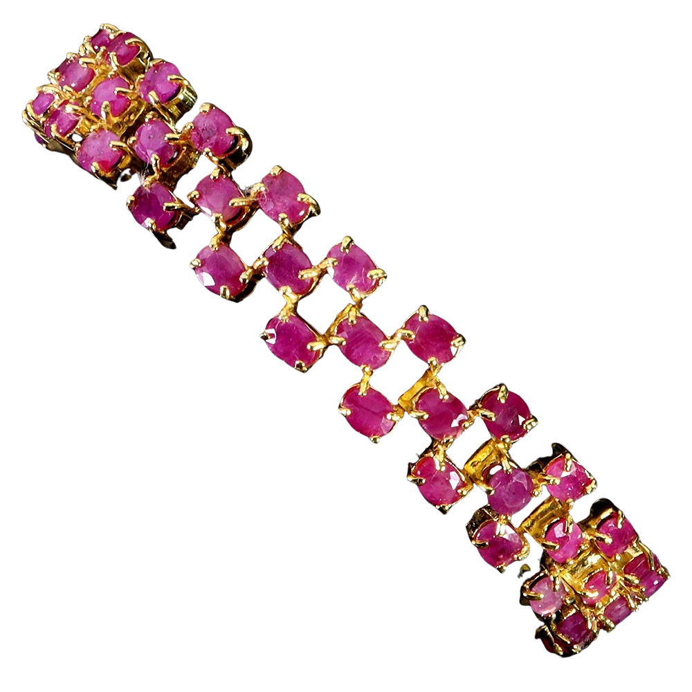 Bijuterii cu Pietre Semiprețioase si Pretioase din Argint - Bratara argint rubin