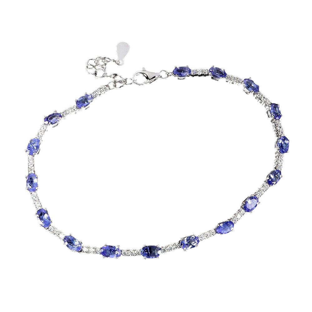 Brățări cu Pietre Semipretioase si Pietre Pretioase din Argint - Bratara argint tanzanit