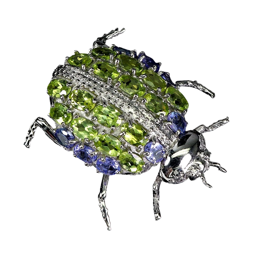 Brosa argint peridot [0]