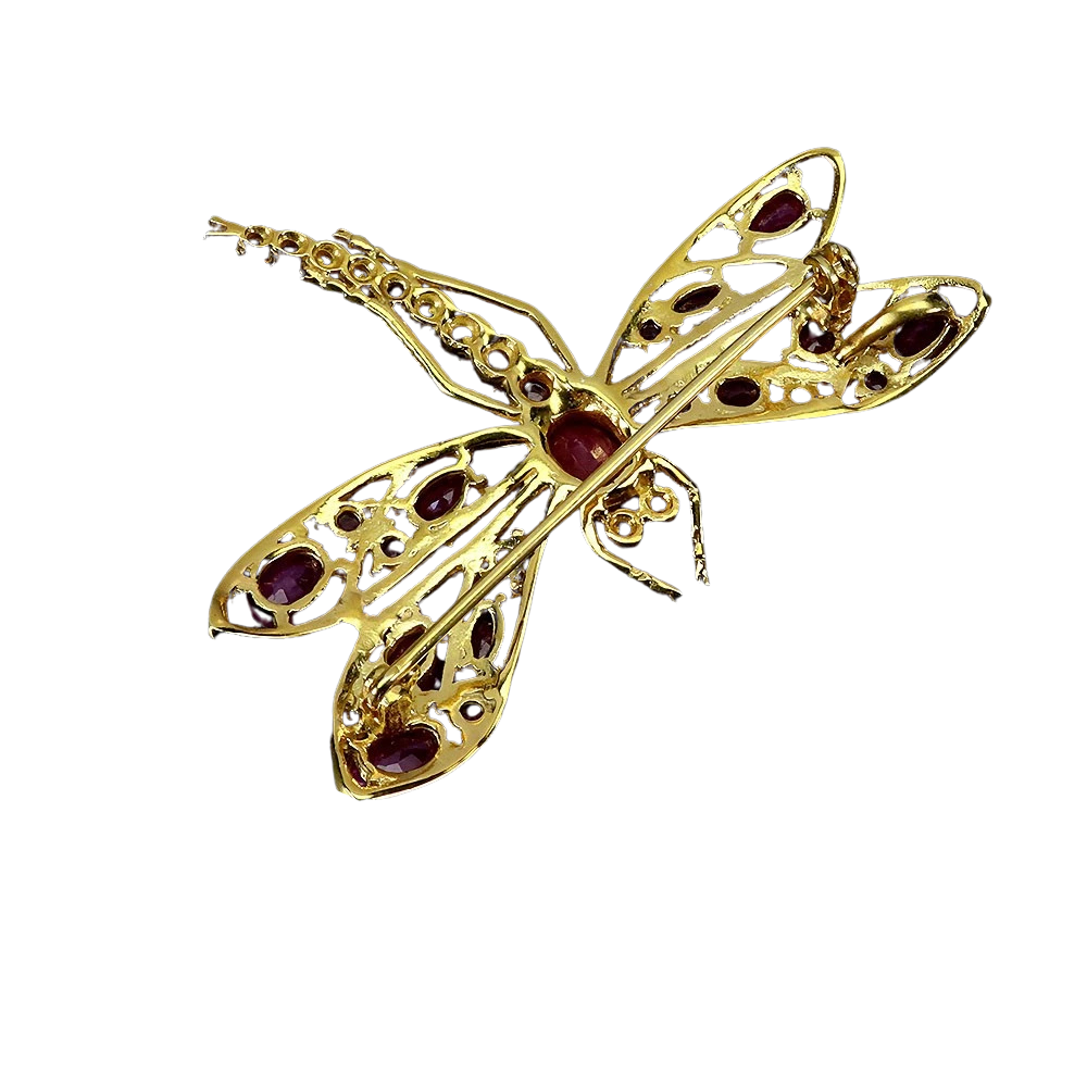 Brosa argint rubin [1]