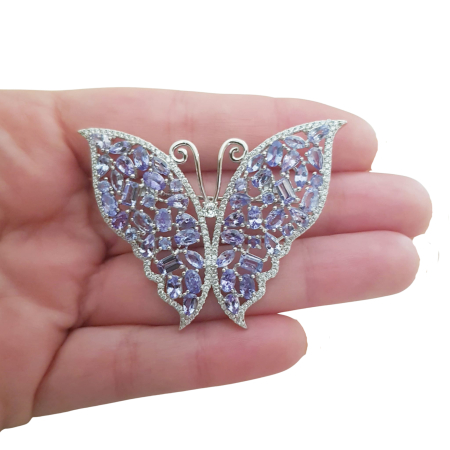 Brosa argint tanzanit [2]